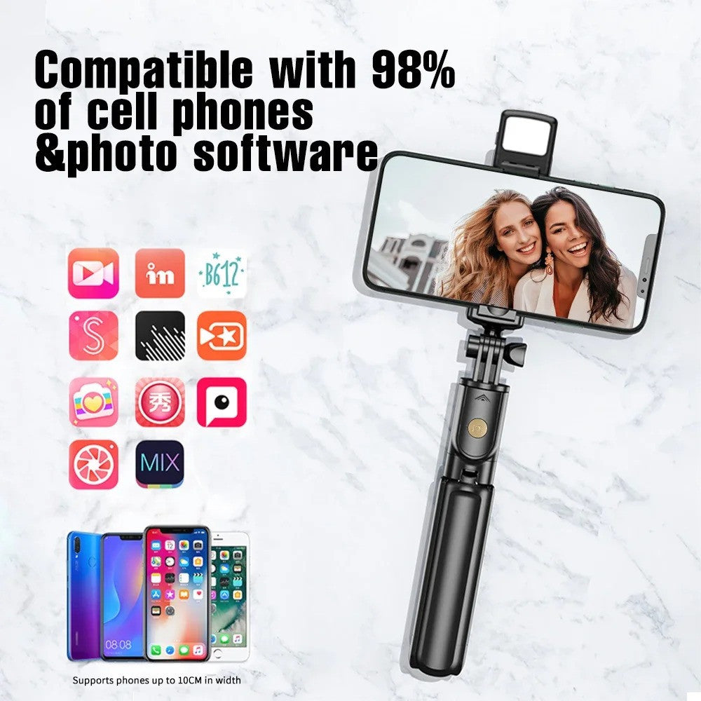 Handheld 360 Degree Flexible Stick Tripod With Wireless Remote Control