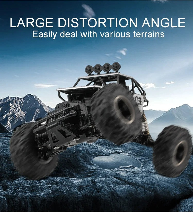 RC Cars Remote Control Car 1:16 Off Road Truck Metal Shell LED Headlights