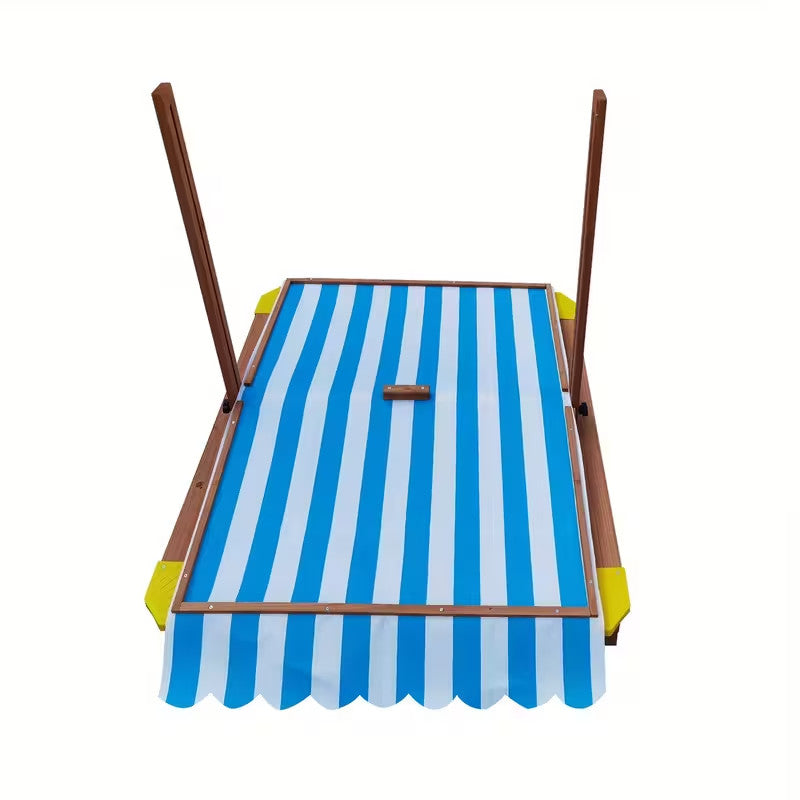 Sandpit With Canopy Outdoor Kids Play