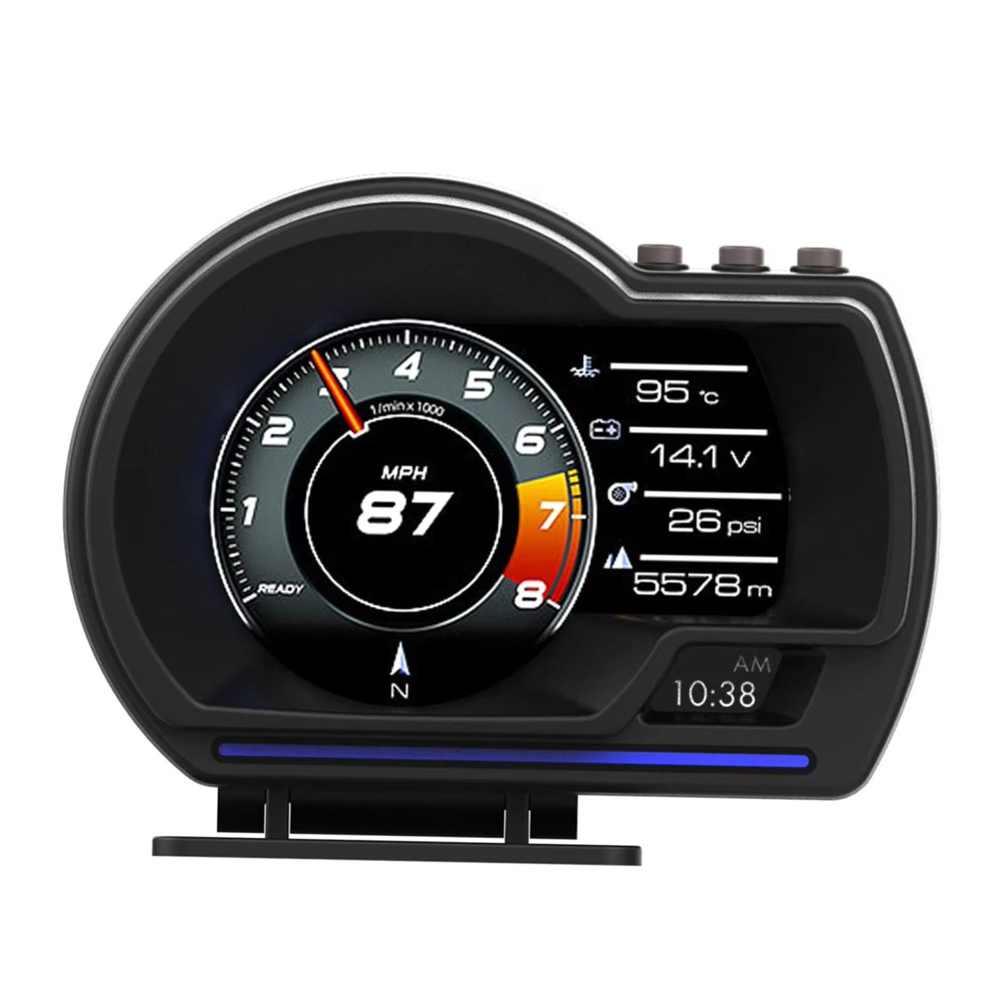 Car Head up Display, OBDⅡ + GPS Smart Gauge