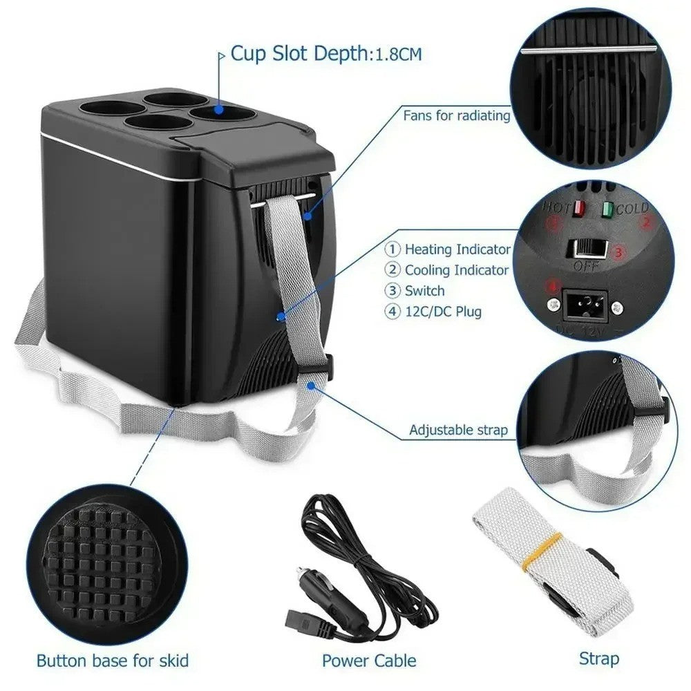 Car Refrigerator Mini Fridge Portable Freezer 12V DC