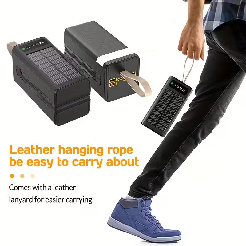 Solar-powered Large-capacity Power Bank 60000mAh