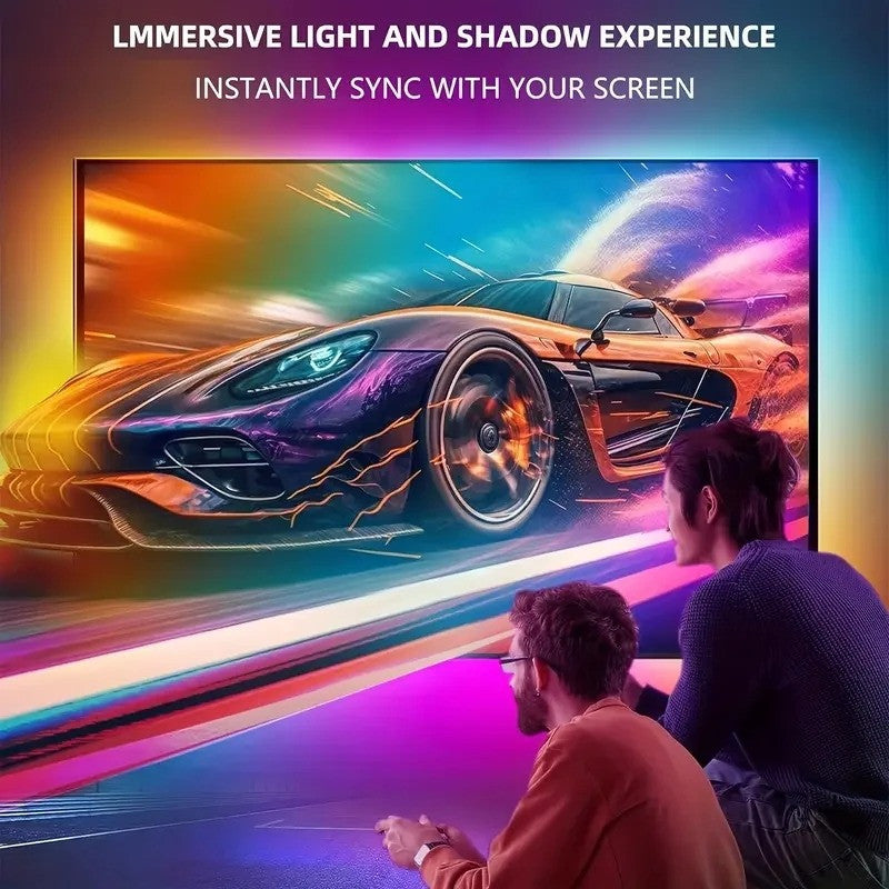 RGBIC LED TV Backlight Strip With Camera App Control