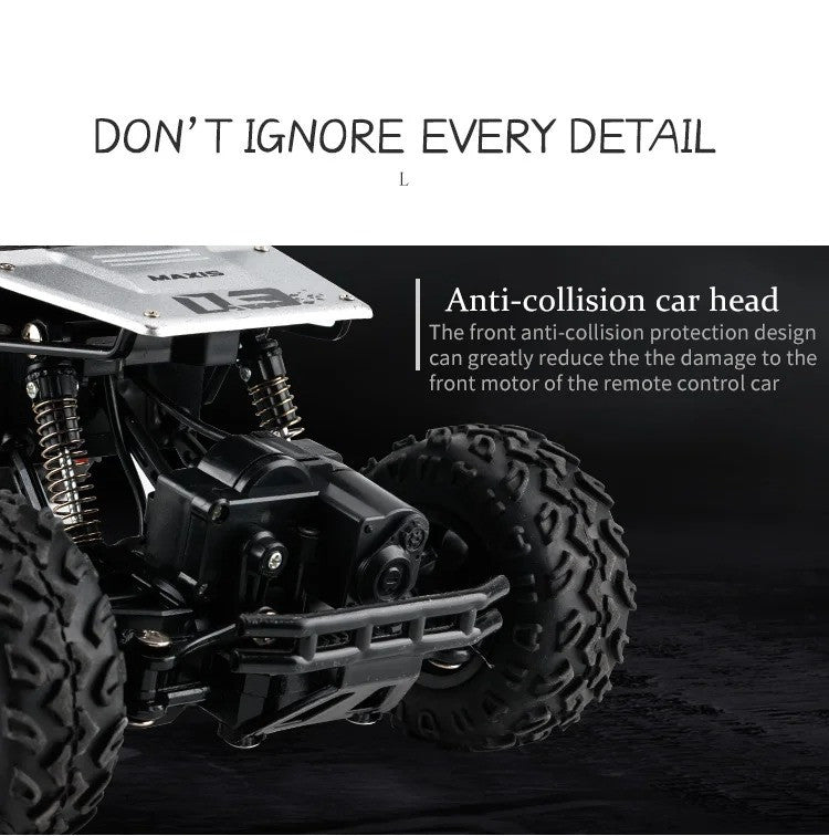 RC Cars Remote Control Car 1:16 Off Road Truck Metal Shell LED Headlights