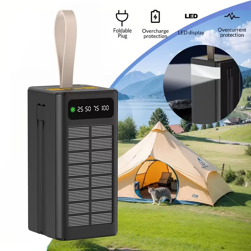 Solar-powered Large-capacity Power Bank 60000mAh