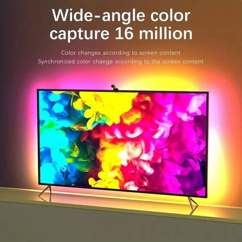 RGBIC LED TV Backlight Strip With Camera App Control