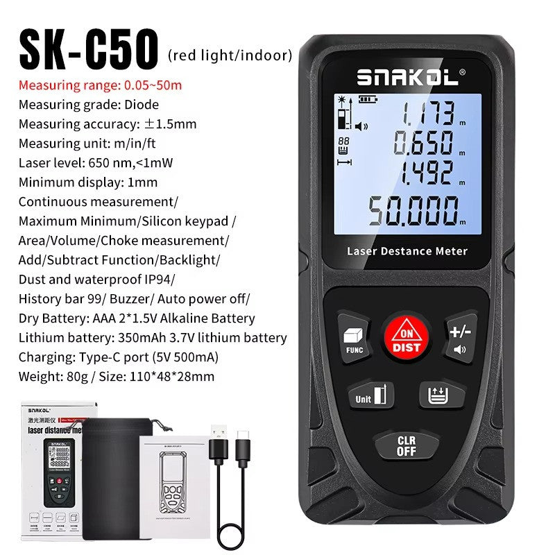 Laser Distance Meter 50m 70m 100m 120m