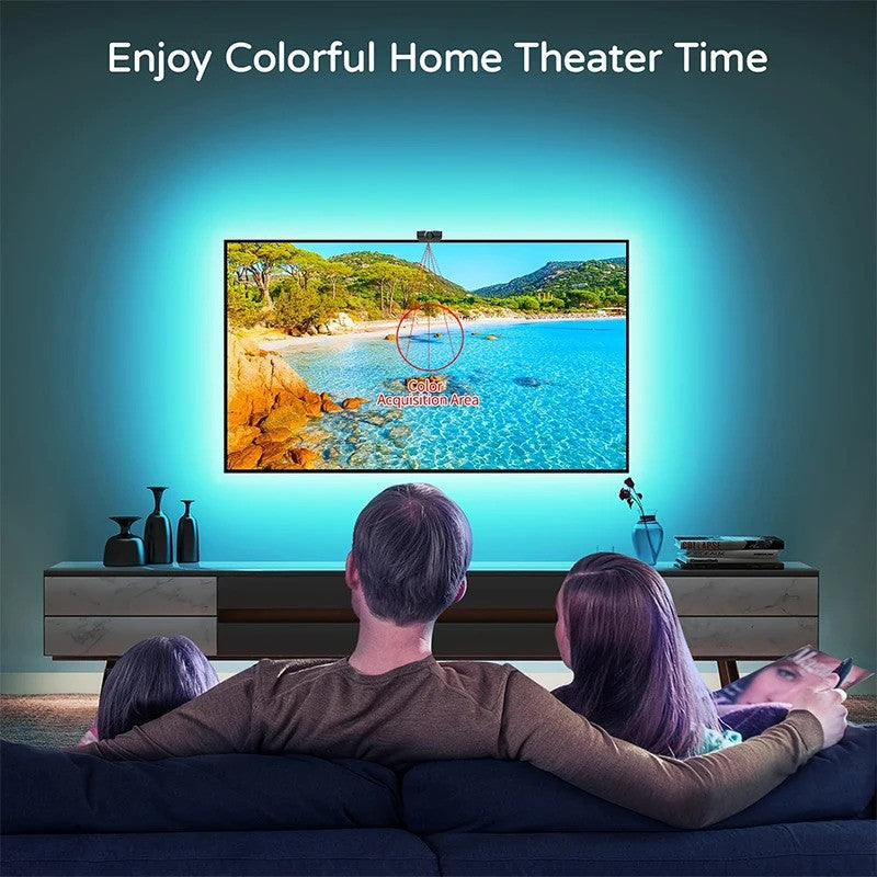RGBIC LED TV Backlight Strip With Camera App Control