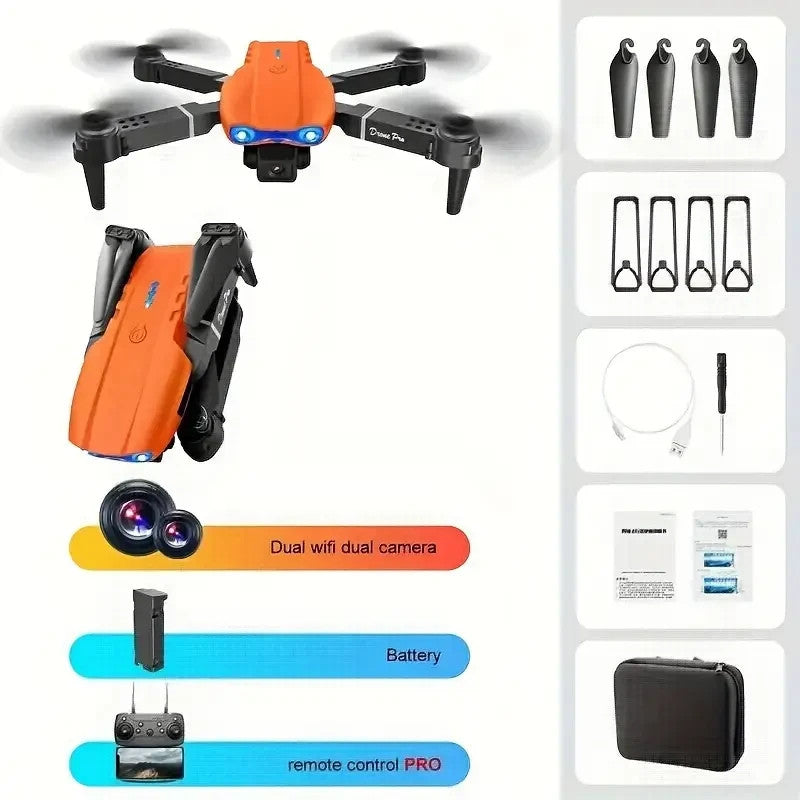 Foldable Remote Control Dual Camera Drone
