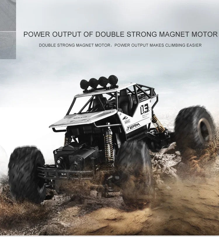 RC Cars Remote Control Car 1:16 Off Road Truck Metal Shell LED Headlights