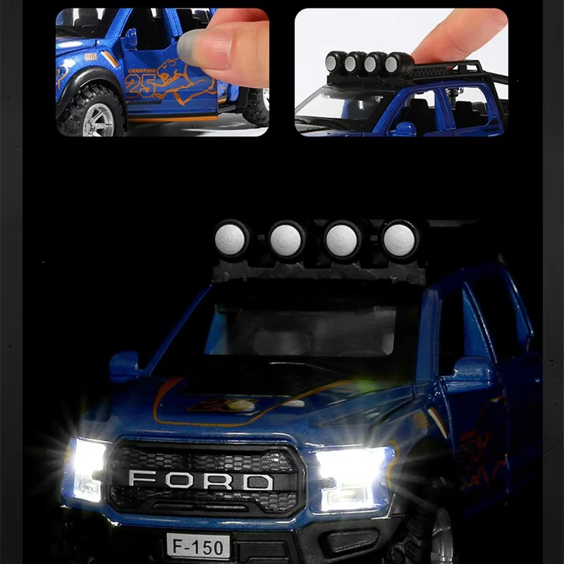 1:32 Ford Raptor F150 Alloy Pickup Car Model - TuffKit