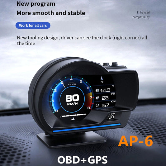 Car Head up Display, OBDⅡ + GPS Smart Gauge