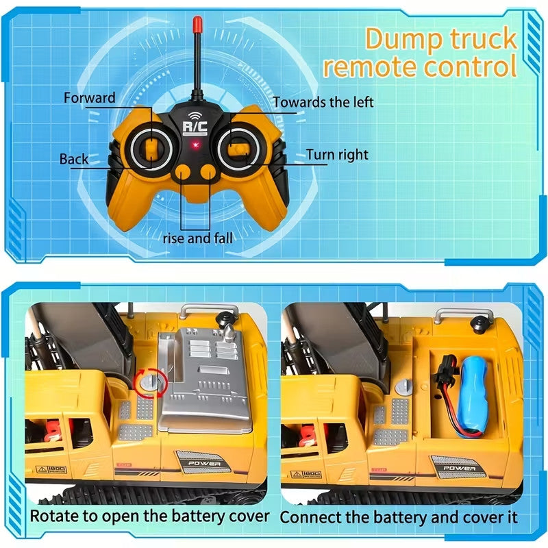 Remote Control Excavator Toy