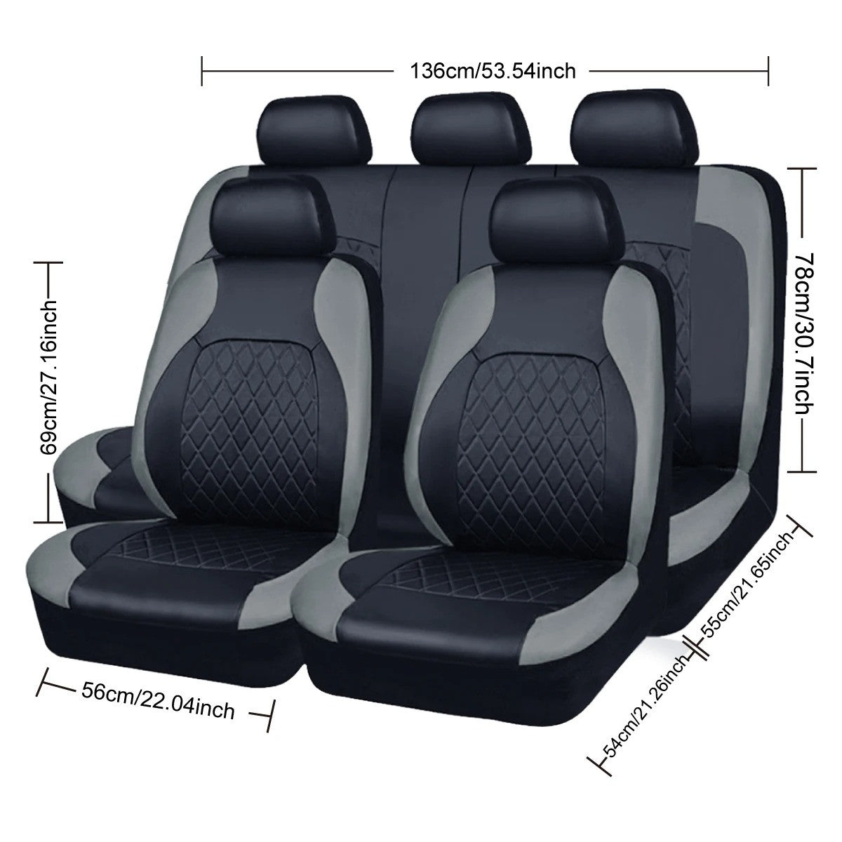 Quited PU Leather Car Seat Cover