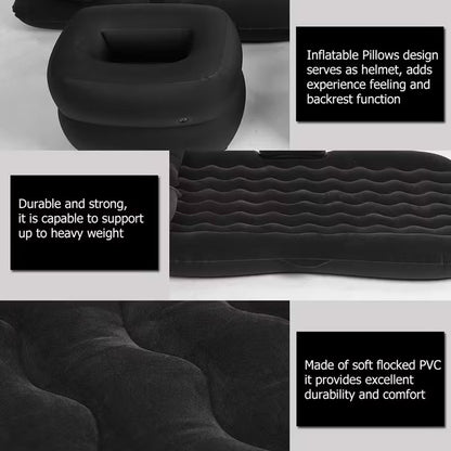 Inflatable Bed Mattress Indoor Outdoor Camping Travel Car Back Air Beds Cushion
