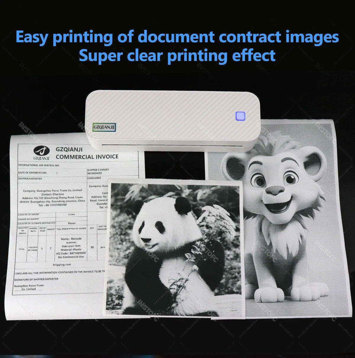 Portable A4 Thermal Printer