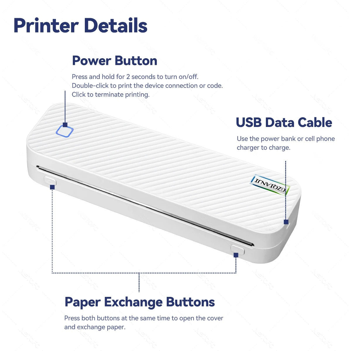 Portable A4 Thermal Printer