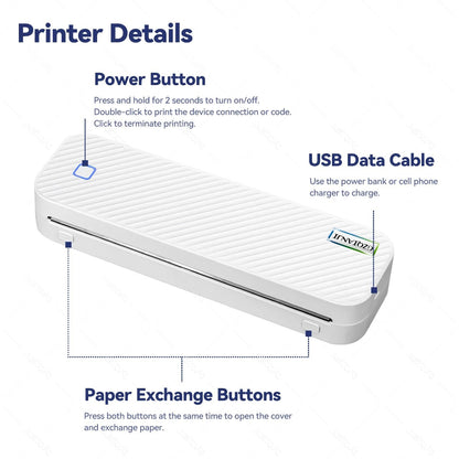 Portable A4 Thermal Printer
