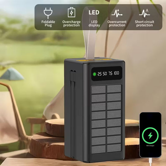 Solar-powered Large-capacity Power Bank  60000mAh