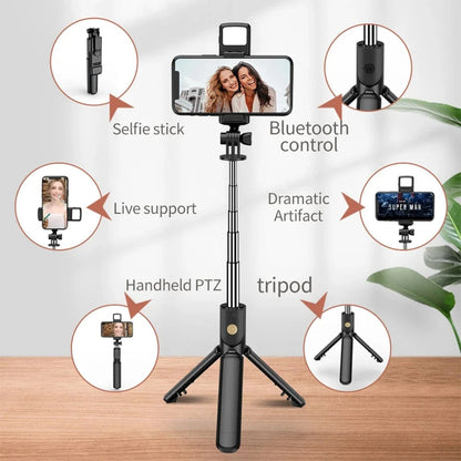 Handheld 360 Degree Flexible Stick Tripod With Wireless Remote Control