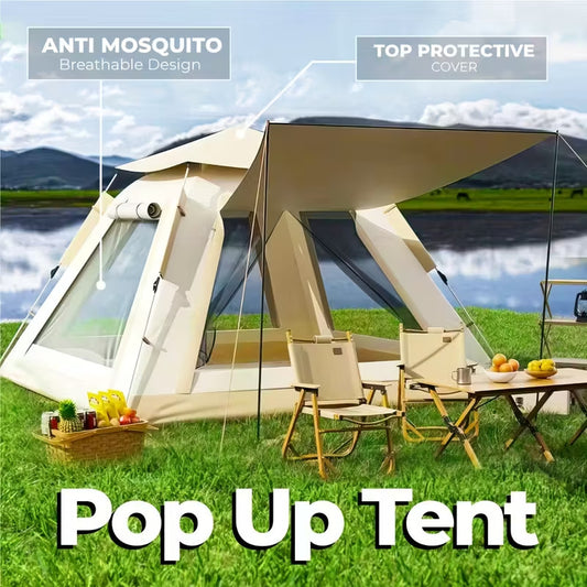 Instant Pop Up Camping Tent Automatic Canopy Waterproof Big Family 4-5 People