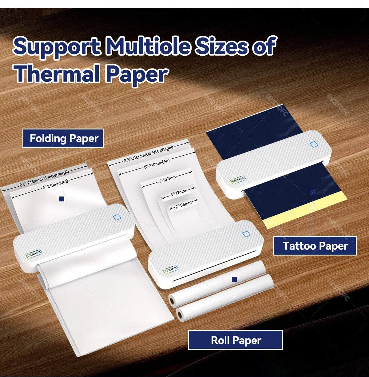 Portable A4 Thermal Printer