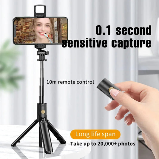 Handheld 360 Degree Flexible Stick Tripod With Wireless Remote Control