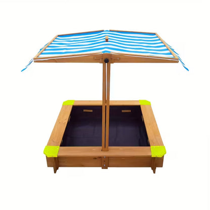Sandpit With Canopy Outdoor Kids Play